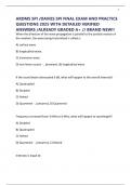 ARDMS SPI &sol;DAVIES SPI FINAL EXAM AND PRACTICE QUESTIONS 2025 WITH DETAILED VERIFIED ANSWERS &sol;ALREADY GRADED A&plus; &sol;&sol; BRAND NEW&excl;&excl;