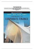 Test bank for fundamentals of corporate finance 5th edition by robert parrino david kidwell bates gillan Chapter 1-21