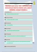 PSW NACC exam review 2025- 2026 QUESTIONS WITH DETAILED VERIFIED ANSWERS &lpar;100&percnt; CORRECT ANSWERS&rpar; ALREADY GRADED A&plus;&period;