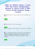 BIOD 331&sol; BIOD331 Module 3&colon; &lpar;Latest 2025&sol; 2026 Update&rpar; Pathophysiology &vert; Questions & Answers&vert; Grade A&vert; 100&percnt; Correct &lpar;Verified Solutions&rpar;- Portage Learning