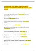 Comprehensive Final Exam &ndash; Detailed Questions and Correct Answers &lpar;Latest Update 2024&sol;2025&rpar; &ndash; A&plus; Graded Study Resource