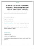 PN3006 FINAL EXAM STUDY GUIDE WITH COMPLETE 180 QUESTIONS AND CORRECT DETAILED SOLUTIONS JUST RELEASED THIS YEAR