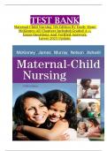 TEST BANK Maternal Child Nursing 5th Edition By Emily Slone McKinney&comma;All Chapters Included&comma;Graded A &plus;&comma; Exam Questions And Verified Answers&comma; Latest 2025 Update&period;