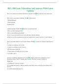 REL 100 Exam 3 Questions And Answers With Latest Updates