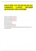  EPIC CLN 251&sol;252 EXAM LATEST COMBINED EXAMS QUESTIONS WITH CORRECT ANSWERS 2025