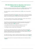 POS 486 Midterm Review Questions And Answers With Verified Study Solutions