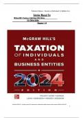 Solution manual for mcgraw hill s taxation of individuals 2024 edition 15th edition by brian spilker benjamin ayers john b&period;