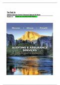 TEST BANK COMPLETE&lowbar; AUDITING & ASSURANCE SERVICES&colon; A SYSTEMATIC APPROACH 12TH EDITION&comma; &lpar;2022&rpar; BY WILLIAM MESSIER JR&comma; STEVEN GLOVER AND DOUGLAS PRAWITT ALL CHAPTERS 1-21&vert; LATEST VERSION WITH VERIFIED ANSWERS&vert; RATED A&plus;