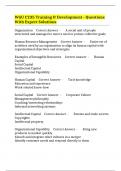 WGU C235 Training & Development - Questions With Expert Solutions