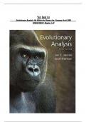 TEST BANK FOR EVOLUTIONARY ANALYSIS 5TH EDITION BY JON C&period; HERRON&semi; SCOTT FREEMAN ALL CHAPTERS 1-20 QUESTIONS AND ANSWERS A&plus; VERIFIED TEST BANK FOR EVOLUTIONARY ANALYSIS 5TH EDITION BY JON C&period; HERRON&semi; SCOTT FREEMAN ALL CHAPTERS 1-20 QUESTIONS AND ANSWERS A&plus;