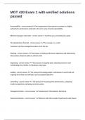 MGT420 EXAM  package deal&excl; 