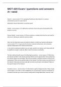 MGT-420 Exam I questions and answers A&plus; rated