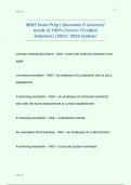 MHIC Exam Prep &vert; Questions & Answers&vert; Grade A&vert; 100&percnt; Correct &lpar;Verified Solutions&rpar; &lpar;2025&sol; 2026 Update&rpar; 