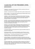 Leadership ATI GO FREAKING LEVEL 3  QUESTIONS AND ANSWERS &lbrack;100&percnt; CORRECT&rsqb; 2025&sol;2026 UPDATE RATED A&plus;&period;