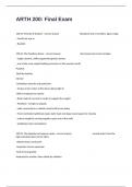 ARTH 200&colon; Final Exam Review Questions With Multiple Choices And Accurate Answers&period;