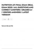 NUTRITION ATI FINAL EXAM &lpar;REAL EXAM 2025&rpar; &vert; ALL QUESTIONS AND CORRECT ANSWERS &vert; GRADED A&plus; &vert; VERIFIED ANSWERS &vert; LATEST VERSION