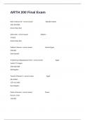 ARTH 200 Final Exam Complete Assignment Questions And Answers Already Passed&period;