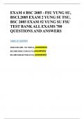 XAM 4 BSC 2085 - FSU YUNG SU&comma; BSCL2085 EXAM 2 YUNG SU FSU&comma; BSC 2085 EXAM &num;2 YUNG SU FSU TEST BANK ALL EXAMS