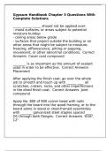 Gypsum Handbook Chapter 5 Questions With Complete Solutions