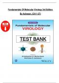 Fundamentals of Molecular Virology &ndash; Acheson &lpar;3rd Edition&rpar; &ndash; Complete Test Bank with Answers &lpar;Chapters 1&ndash;37&rpar;
