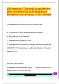 SSI INSTRUCTOR TRAINING COURSE EXAM PACKAGE DEAL QUESTIONS AND VERIFIED DETAILED ANSWERS &vert; 100&percnt; GUARANTEED PASS &vert; ALREADY GRADED A&plus;