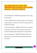 SUT JHALLY COMM EXAM PACKAGE DEAL QUESTIONS AND VERIFIED DETAILED ANSWERS &vert; 100&percnt; GUARANTEED PASS &vert; ALREADY GRADED A&plus;