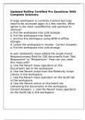 Updated RelOne Certified Pro Questions With Complete Solutions