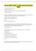 bio as 2021 paper 1 with correct answers 100&percnt;