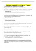 Biology AQA AS level 7401&sol;1 Paper