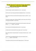 Florida General Contractor Exam Questions with Correct Answers 2025&sol;2026