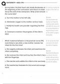 HESI PN MATERNITY &sol;HESI PN MATERNAL NEWBORN ACTUAL EXAM 3 VERSIONS AND STUDY GUIDE QUESTIONS WITH DETAILED VERIFIED ANSWERS &sol;ALREADY GRADED A&plus; &sol;&sol;BRAND NEW&excl;&excl;