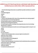 AORN Periop 101 Final Exam Review with Study Guide Questions and Verified Answers &ndash; 2025&sol;2026&comma; 100&percnt; Guaranteed Pass
