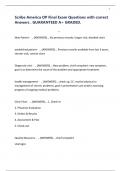 Scribe America OP Final Exam Questions with correct Answers &period; GUARANTEED A&plus; GRADED&period;