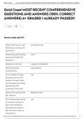 Gold Coast MOST RECENT COMPREHENSIVE QUESTIONS AND ANSWERS &lpar;100&percnt; CORRECT ANSWERS&rpar; A&plus; GRADED &vert; ALREADY PASSED&excl;&excl;