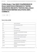 CWEA Grade 4 Test 2025 COMPREHENSIVE EXAM QUESTIONS &vert;FREQUENTLY TESTED QUESTIONS &vert;RECENTLY TESTING REAL EXAM QUESTIONS&vert;VERIFIED SOLUTIONS &lpar;100&percnt; CORRECT&rpar;