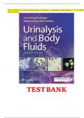 TEST BANK For Urinalysis and Body Fluids&comma; 7th Edition by Strasinger &vert; Verified Chapters 1 - 17 &vert; Complete Newest Version