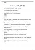 RAD 105 EXAM 2 2025 