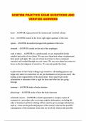 NCBTMB PRACTICE EXAM QUESTIONS AND VERIFIED ANSWERS