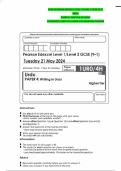 GCSE PEARSON EDEXCEL LEVEL 1/LEVEL 2 GCSE (9–1)  URDU  PAPER 4: WRITING IN URDU  COMBINED QUESTION PAPER AND MARKING SCHEME 
