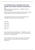 PCT FRESENIUS EXAM &period; QUESTIONS WITH 100&percnt; CORRECT AND VERIFIED ANSWERS&period; GUARANTEED A&plus;&period;