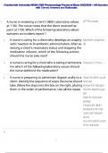 Chamberlain University NR293 CMS Pharmacology Proctored Exam 2025&sol;2026 &ndash; All Questions with Correct Answers and Rationales
