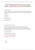 NR293 PHARMACOLOGY EXAM 1 2025&vert;ACTUAL EXAM&vert;110 QUESTIONS AND ANSWERS&vert;GRADED A&plus;