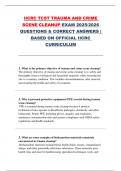 IICRC TCST Trauma and Crime Scene Cleanup Exam &ndash; IICRC Certification &ndash; 2025&sol;2026 &ndash; Verified Exam Questions and Correct Answers Based on Official Curriculum