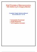 Solutions for Brief Principles of Macroeconomics&comma;Mankiw &lpar;All 10th Edition  Chapters included&rpar;