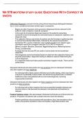 NR 576 MIDTERM STUDY GUIDE QUESTIONS WITH CORRECT ANSWERS 