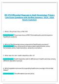 NR 576 Differential Diagnosis in Adult-Gerontology Primary Care Exam Questions with Verified Answers &lpar; 2025&lowbar;2026 Newly Updated&rpar;&period;