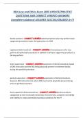 RDA Law and Ethics Exam 2025 UPDATE&sol;PRACTICE  QUESTIONS AND CORRECT VERIFIED ANSWERS  &lpar;complete solutions&rpar; ASSURED SUCCESS&sol;GRADED A&plus;&excl;&excl;&excl;