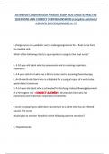 Ati RN Vati Comprehensive Predictor Exam 2025 UPDATE&sol;PRACTICE  QUESTIONS AND CORRECT VERIFIED ANSWERS &lpar;complete solutions&rpar;  ASSURED SUCCESS&sol;GRADED A&plus;&excl;&excl;&excl;