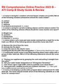 RN Comprehensive Online Practice 2023 B &ndash; ATI Comp B Study Guide & Review