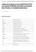 California Boating License QUESTIONS WITH ACCURATE VERIFIED ANSWERS &lpar;ACCURATE SOLUTIONS&rpar; A&plus; PASSED&excl;&excl; 2025 EXAM